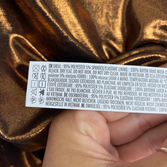 NWT Forever 21 Metallic Dress - Picture 7 of 7